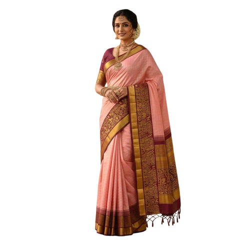 Vasthrlay Banarasi Traditional Matching Unstitched