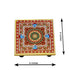 Anjali Arts Designer Decorative Pooja Chowki Marble Minakari Work 4x4 Inch