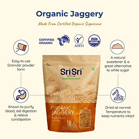 Sri Sri Tattva Organic Jaggery (Powdered Form)