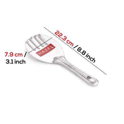 HAZEL Stainless Steel Rice Panja Paddle Scooper Spatula Server