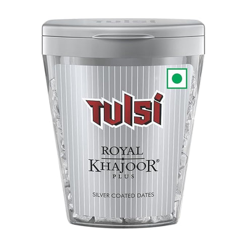 Tulsi Royal Khajoor Plus Silver Coated Dates 30 gm