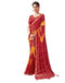 Vasthrlay Bandhani Printed Chiffon Orange Saree
