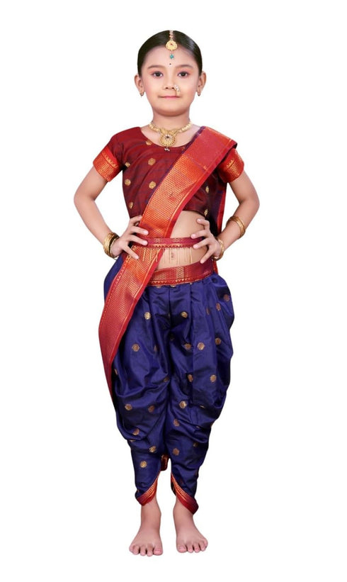Vasthrlay Paithani Maharashtrian Contrast Traditional