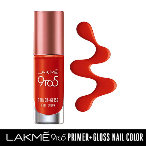 Lakme 9To5 Primer + Gloss Nail Colour 6ml