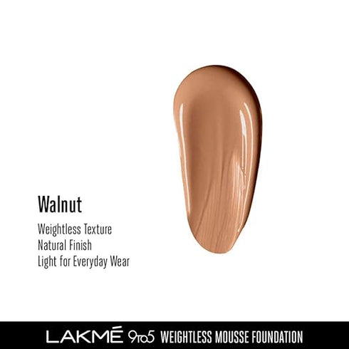Lakme 9To5 Weightless Mousse Foundation | Walnut