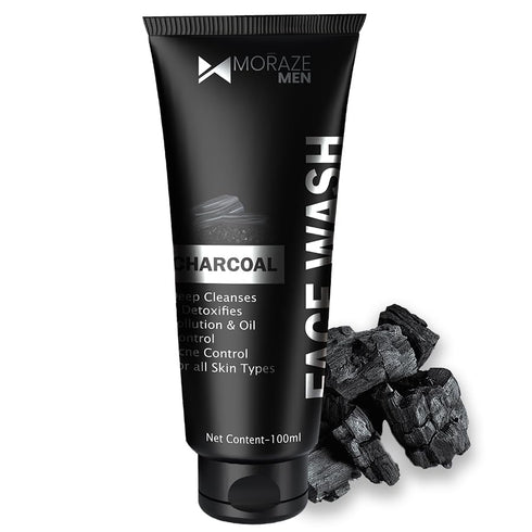 Moraze Cosmetics Men Activated Charcoal Face Wash