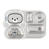 Stainless Steel Plate for Kids with 3 Compartments