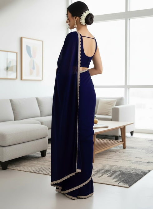 Vasthrlay Georgette Embroidery Traditional Az Ys Yuna Ethnic Wear