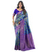 Vasthrlay Banarasi Kanjivaram Royal Blue Saree With Unstitched Blouse Piece