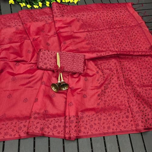 Vasthrlay Tussar Saree Floral
