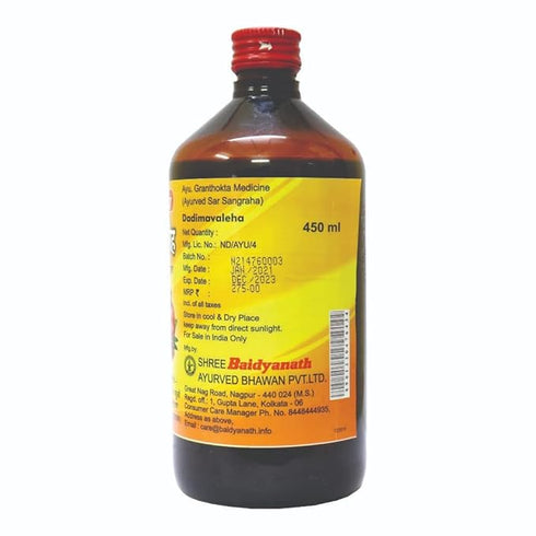 Baidyanath Nagpur Dadimavaleha syrup with Pomegranate