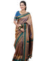 Vasthrlay Kanjivaram Jamun Red Contrast Traditional
