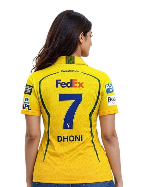 Dhoni 7 New Csk Jersey 2026 for Womens