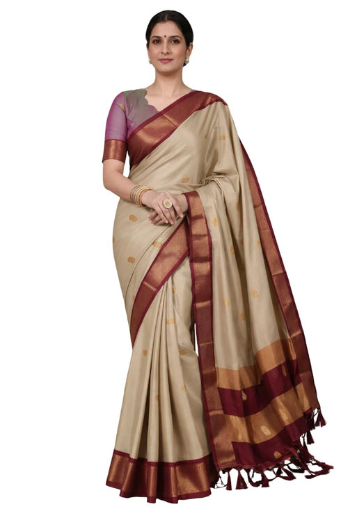 Vasthrlay Traditional Matching Unstitched Orangeblack