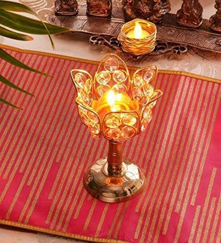 Lotus Shape Akhand Stand Diya