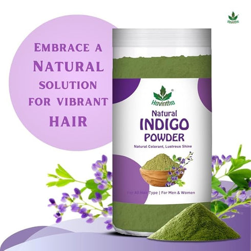 Havintha - Organic Indigo Powder Jar - For Black Hair
