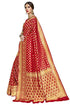 Vasthrlay Woven Pure Soft Kanjivaram Silk Saree Banarasi Style With Blouse Piece for Wedding