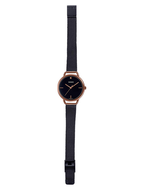Casio Analog Black Dial Womens Watch - LTP-E415MBR-1CDF (A1811)