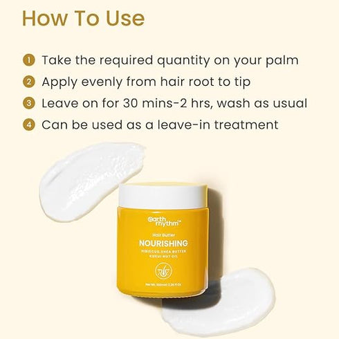 Earth Rhythm Nourishing Hair Butter Hibiscus Shea Butter Kukui Nut Oil