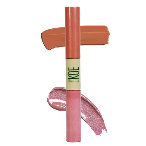 KOE BEAUTY Double Dip | Pink Spice And Jelly | Warm Rosy Pink Matte Lipstick