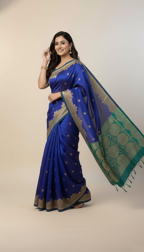 Vasthrlay Banarasi Traditional Sari Az Ys Somya Yellow Saree