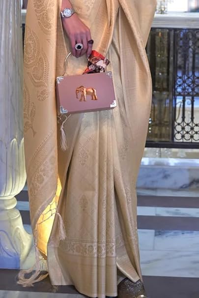 Vasthrlay Kanjivaram Banarasi Festival Unstitched Saree