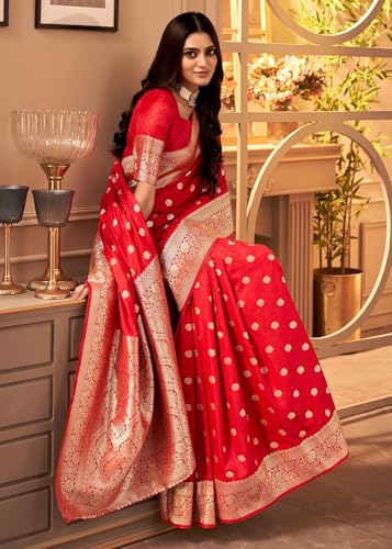Vasthrlay Kanjivaram Kanchipuram Pari 121 Saree With Blouse Piece