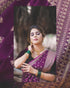 Vasthrlay Purple Kanjivaram Saree
