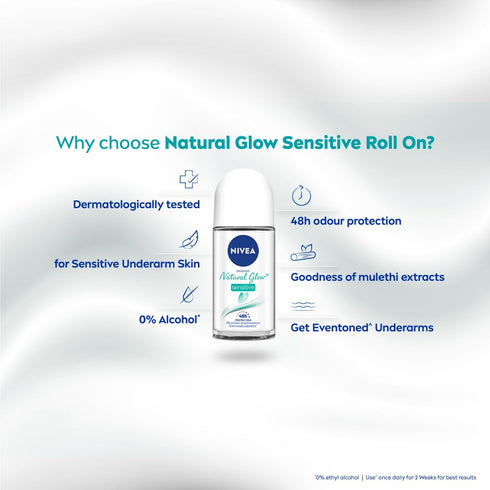 Nivea Deodorant Roll On Whitening Sensitive Skin