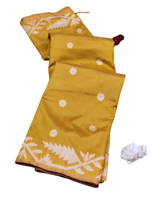 Vasthrlay Tussar Kalamkari Geometric Design Thread