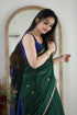 Vasthrlay Banarasi Printed Unstitched Saree