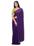 Vasthrlay Shimmer Georgette Lime Saree