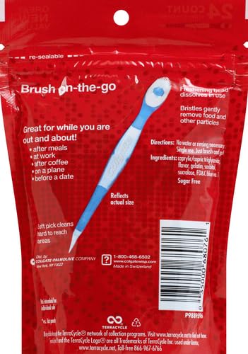 Colgate Adult Max Fresh Wisp Disposable Travel Manual Toothbrush