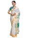 Vasthrlay Special Weaving Unstitched White Saree