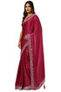Vasthrlay Black Satin Saree