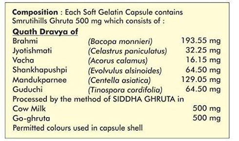 Herbal Hills Ayurveda Smrutihills Capsules