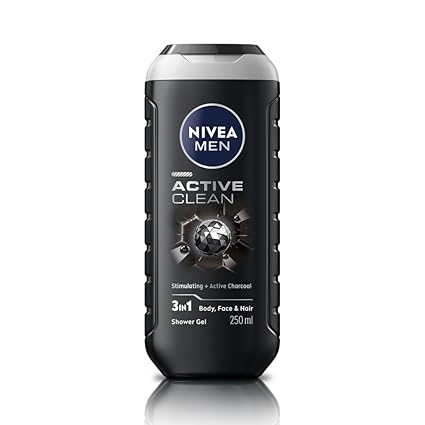 Nivea Men Active Clean Shower Gel Active Charcoal