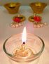 Doorbag Niranjan Kadi Brass Ring Wick Holder for Diya Bati Oil Lamps