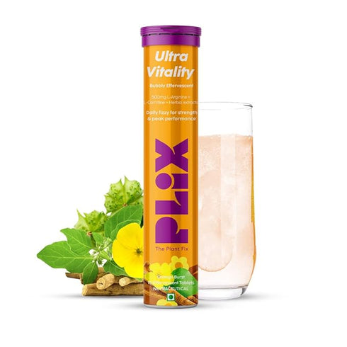 Plix Life Ultra Vitality Effervescent TabletOrange Burst 15 Effervescent Tablet