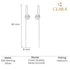 CLARA 925 Sterling Silver Sui Dhaga Threader Earrings Ball
