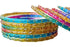 JPS Viral Kashmiri Ghungroo Gold-Plated Glass Bangles Set