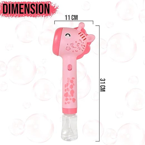 Giraffe Bubble Stick With Led Lights