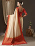 Vasthrlay Women'S Woven Design Ethnic Motif Georgette Kanjeevaram Saree With Unstiched Blouse Piece