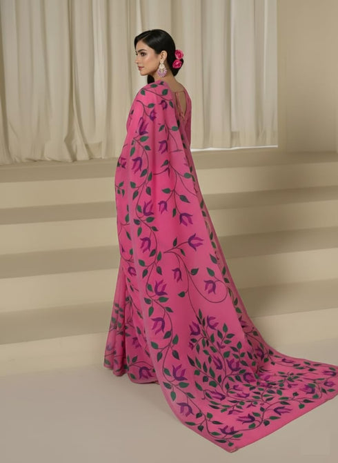 Vasthrlay Printed Multicolor Kalamkari Unstitched