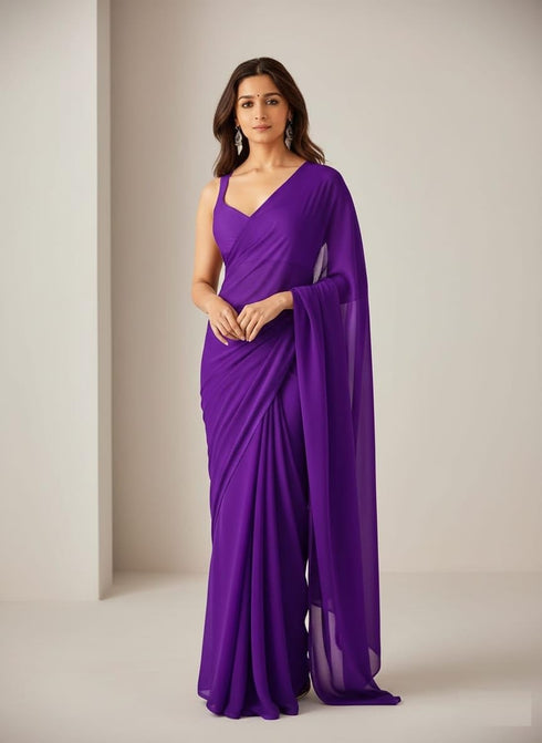 Vasthrlay Georgette Lightweight Ethnic Wear
