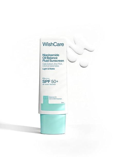WishCare Niacinamide Oil Balance Fluid Sunscreen SPF 50 PA++++