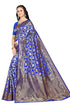 Vasthrlay Kanjivaram Banarasi Kanchipuram Wedding Saree With Blouse Piece