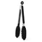 9-Inch Kitchen Tongs for Cooking with Silicone Tip, Black - 600F Heat-Resistant, Stainless Steel Locking Cooking Tongs Food Tongs for BBQ/Cooking/Salad/Serving Food, Heavy Duty, Non-Stick
