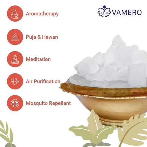 Vamero Bhimseni Camphor 500G | 100% Pure Pacha Karpooram