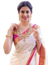 Vasthrlay Womens Jacquard Unstitched Lavender Saree